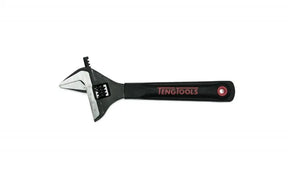 Teng Tools 4003WT 8" Wide Jaw Adjustable Wrench - Chrome Vanadium, 38.6mm Capacity