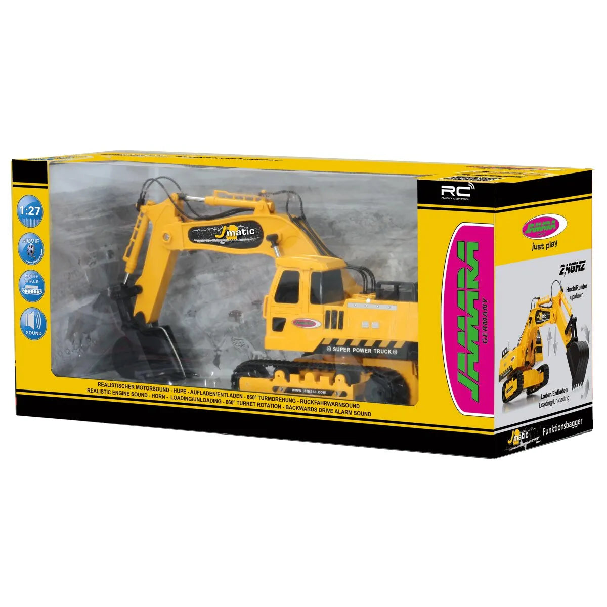 Jamara Excavator J-Matic 1:27 2.4GHz 4+2 Channel 