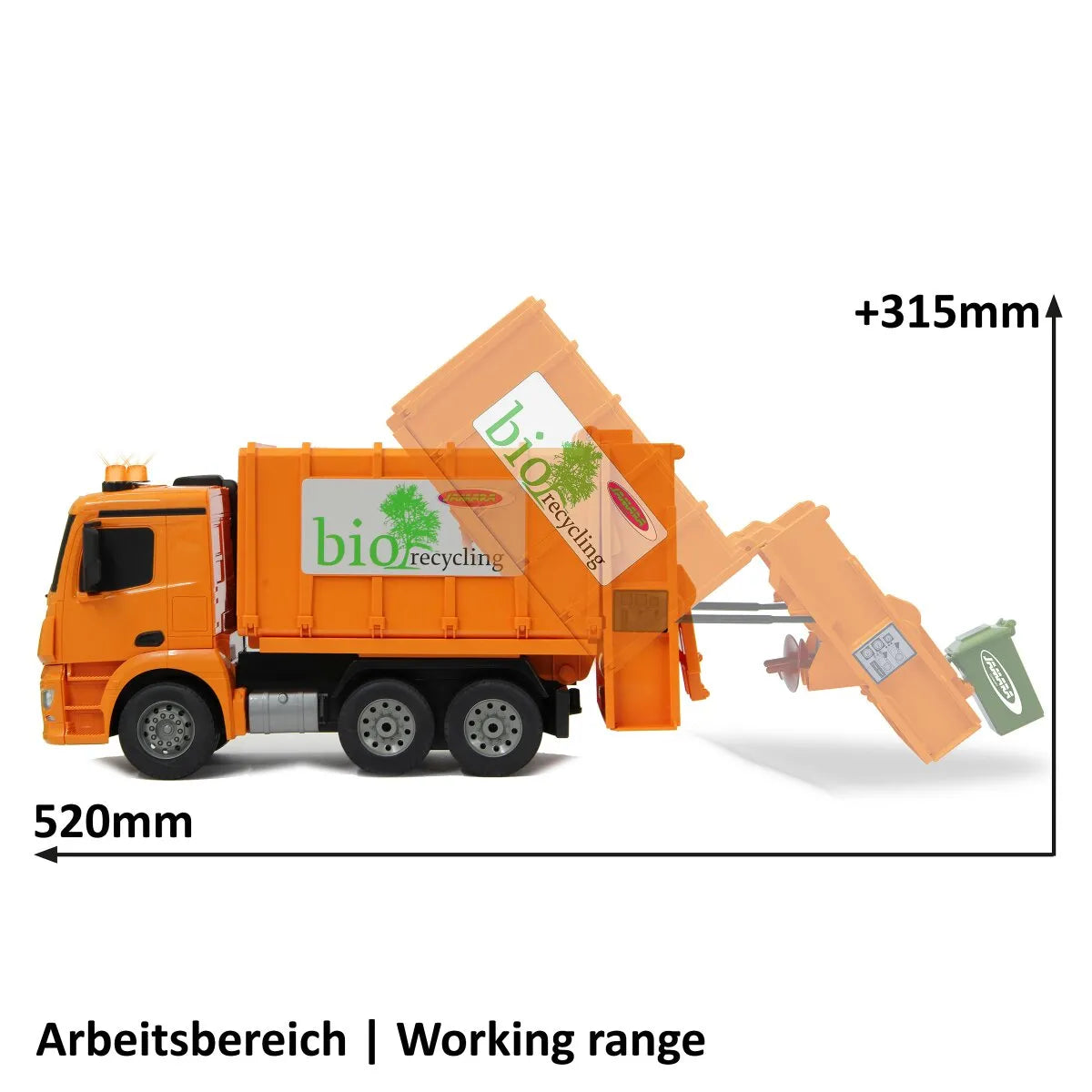 Jamara Mercedes Garbage Truck 1:20 RC Remote Control