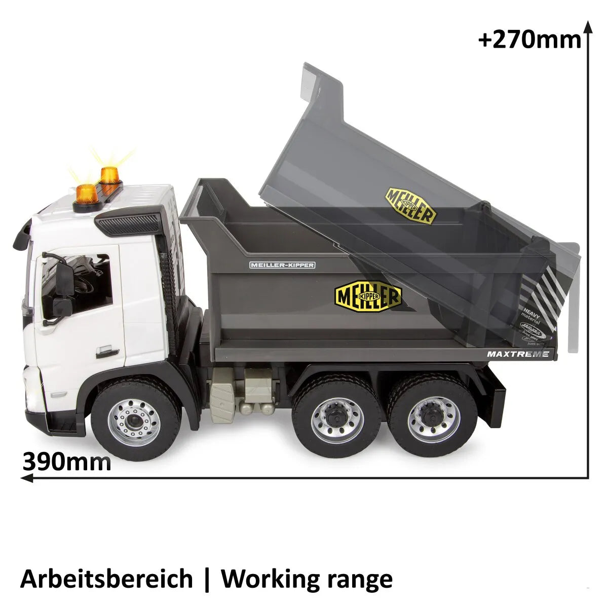 Jamara Volvo Dump Truck 1:20 RC Remote Control Construction Truck