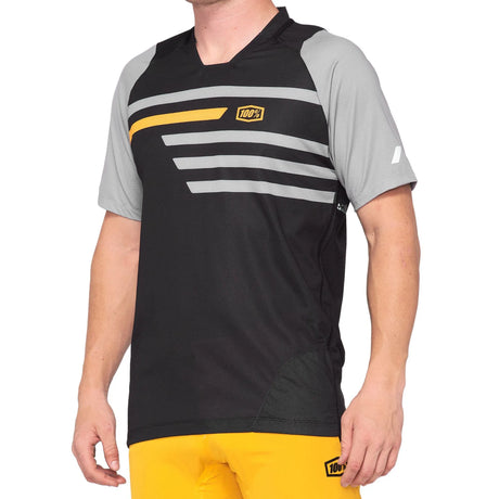 100% Celium Jersey Black / Mustard 