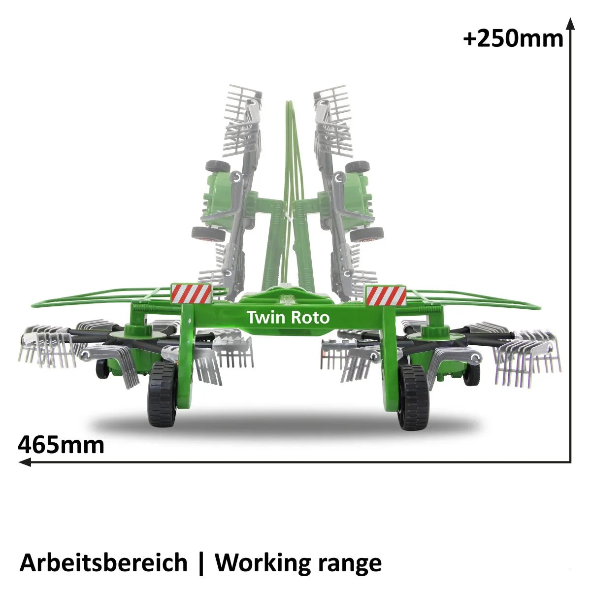 Jamara Windrower Twin Roto for Fendt 1050 - 1:16 Scale RC Tractor Attachment