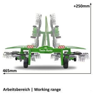 Jamara Windrower Twin Roto for Fendt 1050 - 1:16 Scale RC Tractor Attachment