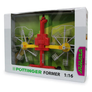 Jamara Pöttinger Rake for RC Tractor 1:16 - Realistic Windrower Attachment with Folding Arms