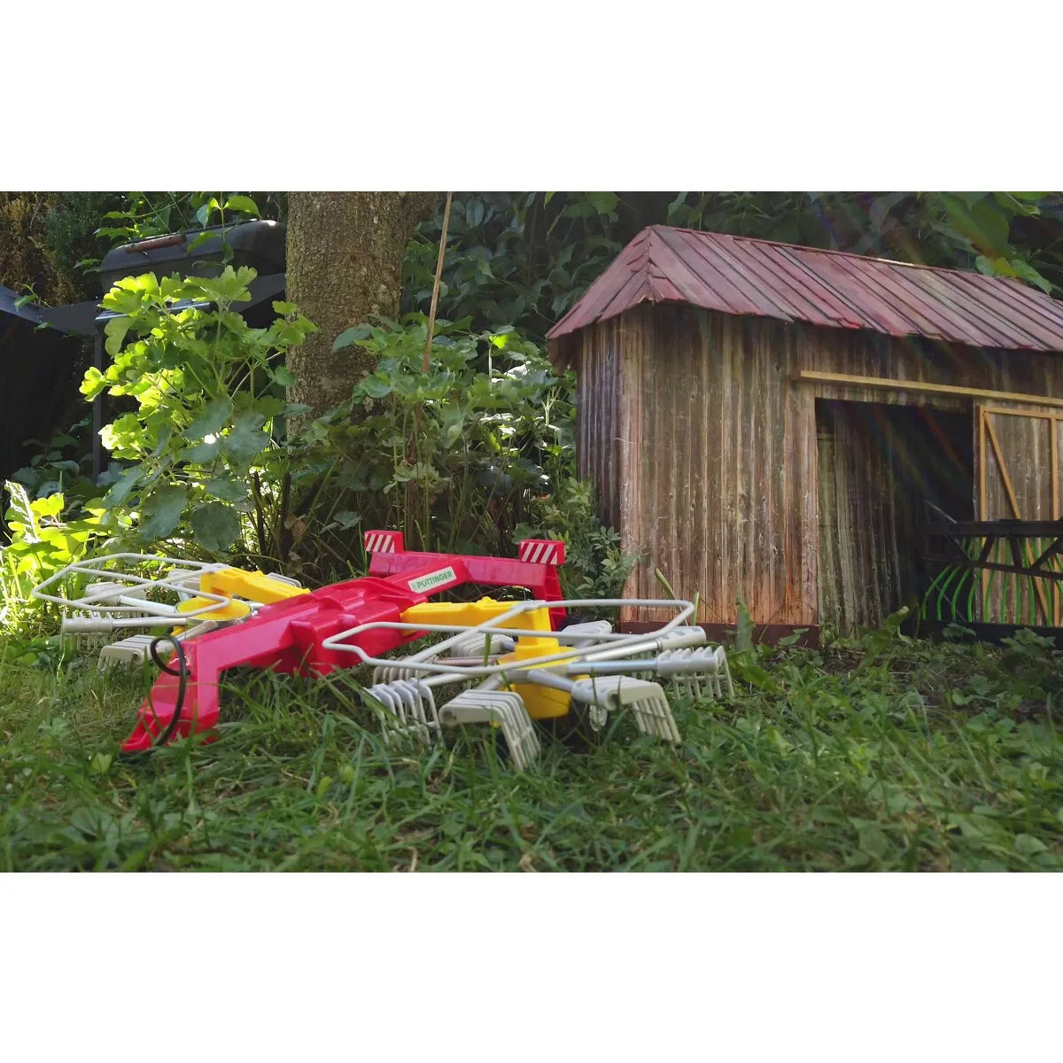 Jamara Pöttinger Rake for RC Tractor 1:16 - Realistic Windrower Attachment with Folding Arms