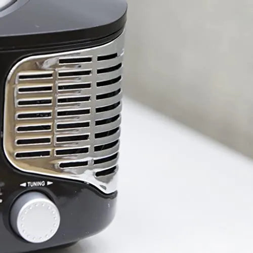 AKAI Retro Bluetooth CD Boombox with FM Radio - Black