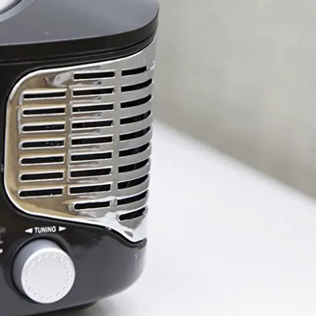 AKAI Retro Bluetooth CD Boombox with FM Radio - Black