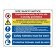 Irish Site Safety Sign - Composite 800mm x 600mm Foamex Board (3mm)