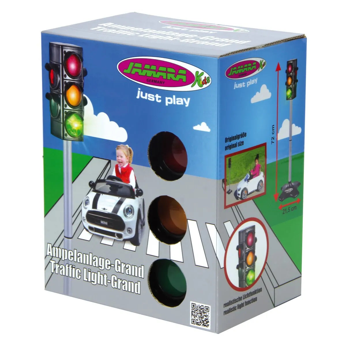 Jamara Traffic Light-Grand - Realistic Traffic Training Light for Kids