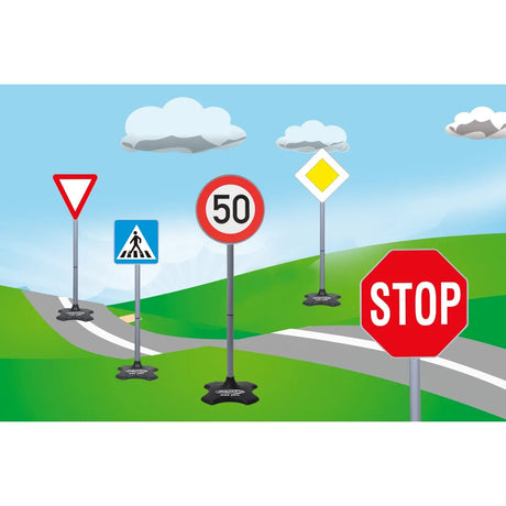 Jamara Traffic-Set-Grand A - Interactive Road Safety Traffic Sign Set for Kids