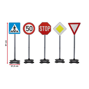 Jamara Traffic-Set-Grand A - Interactive Road Safety Traffic Sign Set for Kids