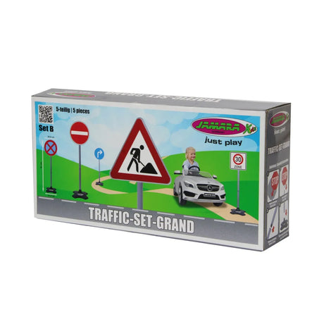 Jamara Traffic-Set-Grand B - Educational Traffic Sign Set for Kids