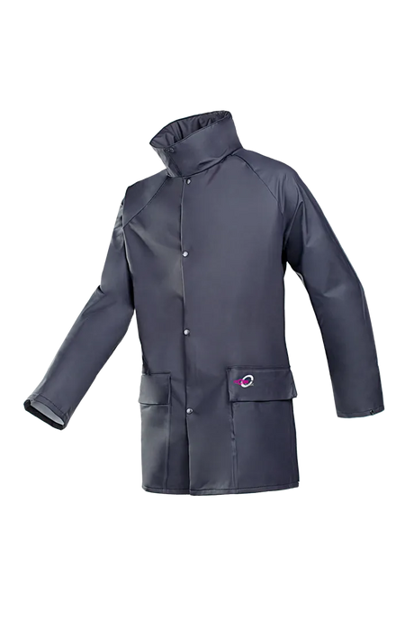 Sioen Dortmund Navy Blue Rain Jacket | Lightweight, Waterproof, and Durable Protection