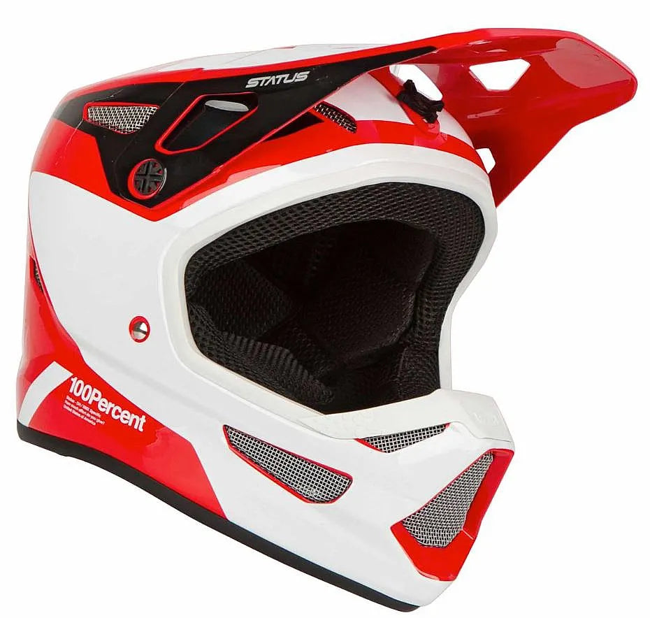 100% Status Full Face Helmet - Hellfire Red