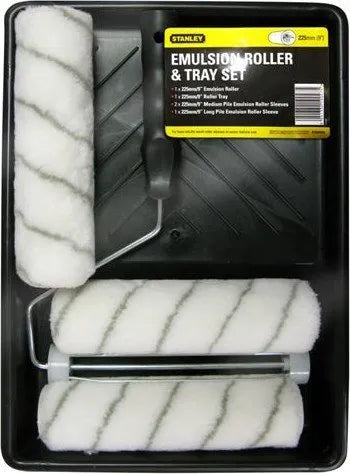 Stanley Emulsion Roller Set with 3 Sleeves