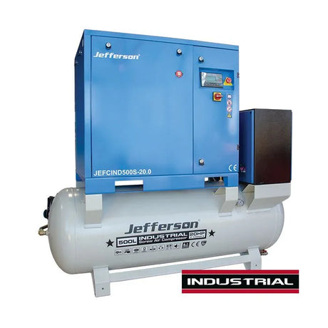 Jefferson 500 Litre 20HP 10 Bar Screw Compressor (415V)