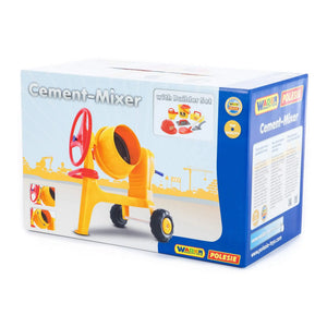 Wader Play Cement Mixer with Construction Set (8 Piece Set)