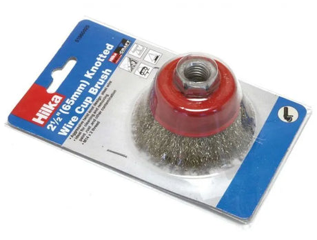 Hilka 65mm Brassed Steel Crimp Brush