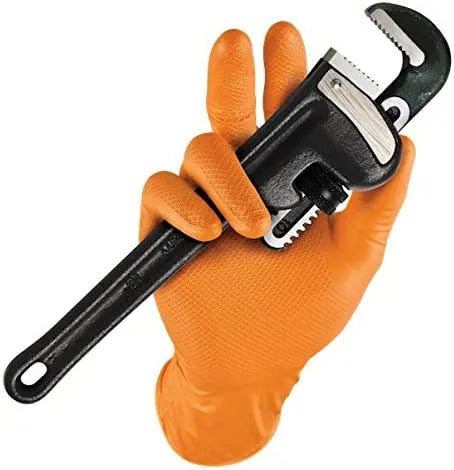 Gripster Skins Gloves Orange/Black (Box of 50)
