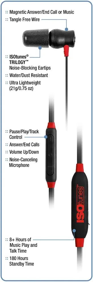 ISOtunes Xtra Bluetooth Earbuds