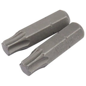 Draper 2xT30 Torx x 26mm x 1/4" Hexagon Shot Blast Screwdriver Bits