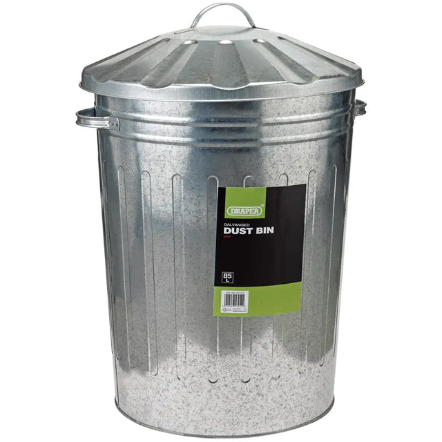 Draper Galvanised Dust Bin 85 Litre