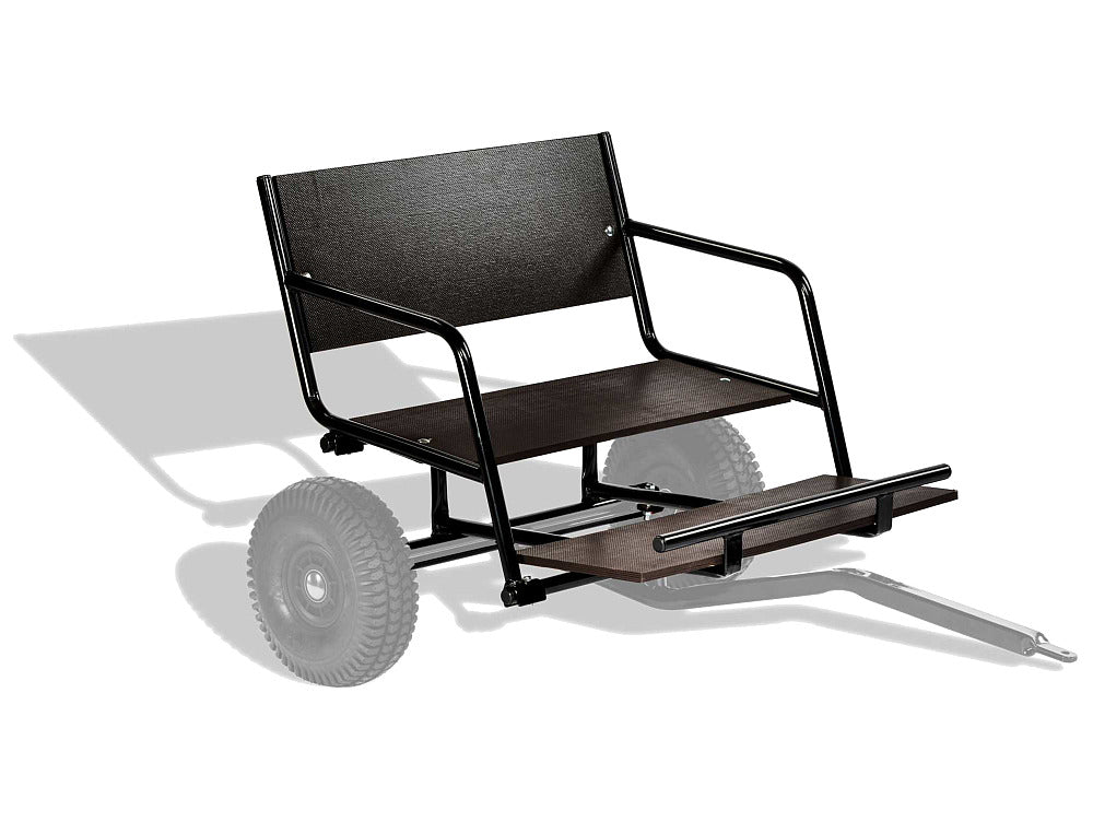 Dino Cars Two-Seater Wooden Seat (Black)