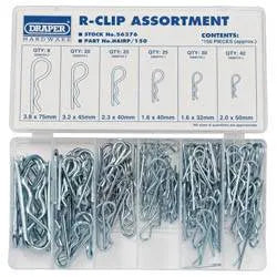 Draper R CLIP ASSTMNT 150 PCS