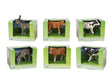 Kids Globe Assorted Animals Donkey, Black & White Cow, Brown Cow