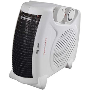 Warmlite 2 kW Fan Heater with Thermostat - WL44001 White Portable Thermo Fan