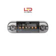 6 LED Flush Mount Marker Light (Amber) - 12/24V, IP67, EMC & RoHS Compliant (LG107)