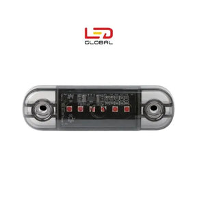 6 LED Flush Mount Marker Light (Red) - 12/24V, IP67, EMC & RoHS Compliant (LG108)