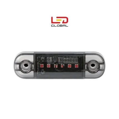 6 LED Flush Mount Marker Light (Red) - 12/24V, IP67, EMC & RoHS Compliant (LG108)