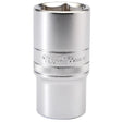 Draper 6 Point Metric Deep Socket, 1/2" Sq. Dr., 30 MM