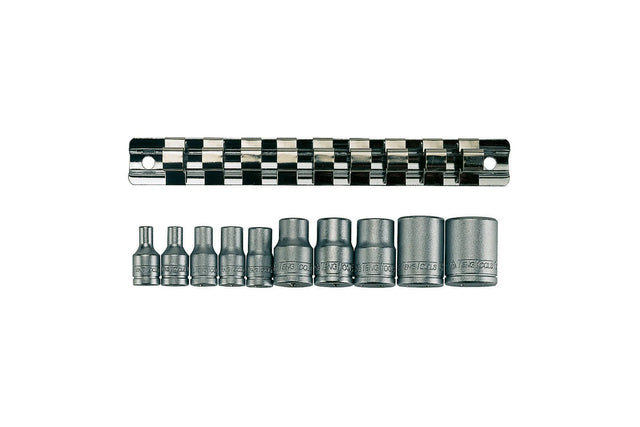 Teng Tools Rail Set 10 Pc 3/8 1/4 D