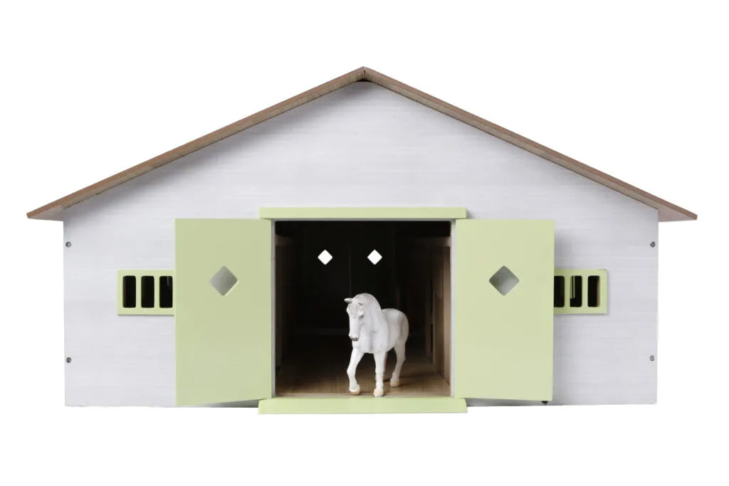 Kids Globe Large Pink Horse Stable with 7 Horse Stalls