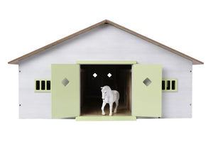 Kids Globe Large Pink Horse Stable with 7 Horse Stalls