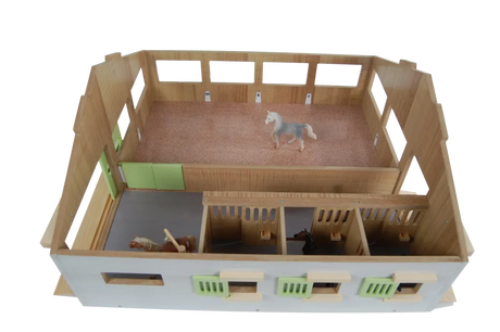 Kids Globe Horse Stable with 3 Boxes, Wash Box and Indoor Arena