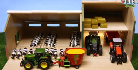 Kids Globe Cattle & Machinery Farm Shed