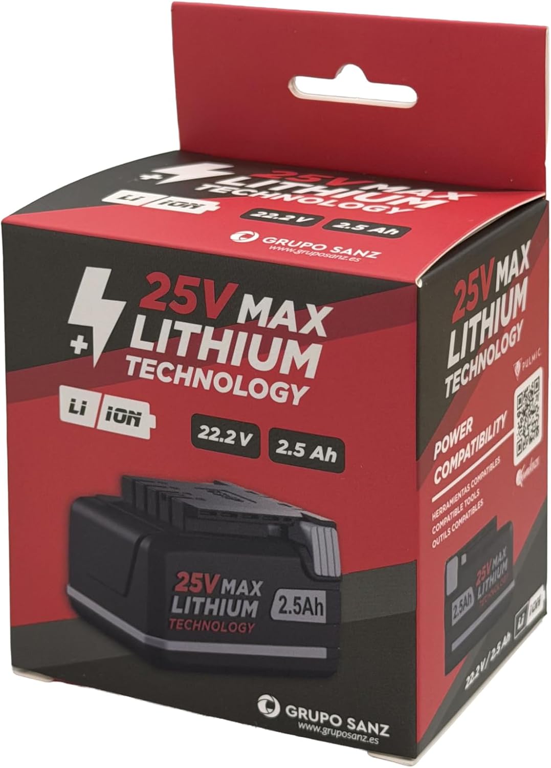 Pulmic 25v 2.5Ah Battery