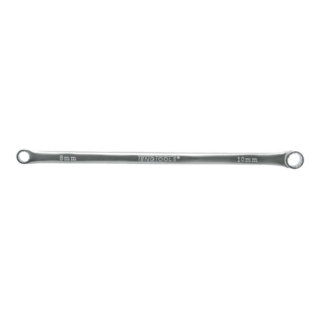 Teng Tools Long Flat Double Ring Spanner 8x10mm