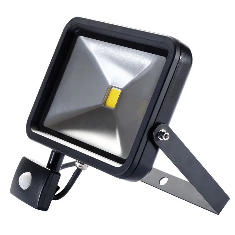 Draper Cob LED Slimline Wall Mounted Floodlight with PIR Sensor 30W 1950 Lumens