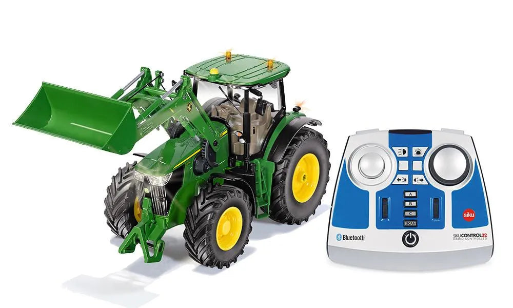 Siku John Deere 7310R with front loader and Remote Control