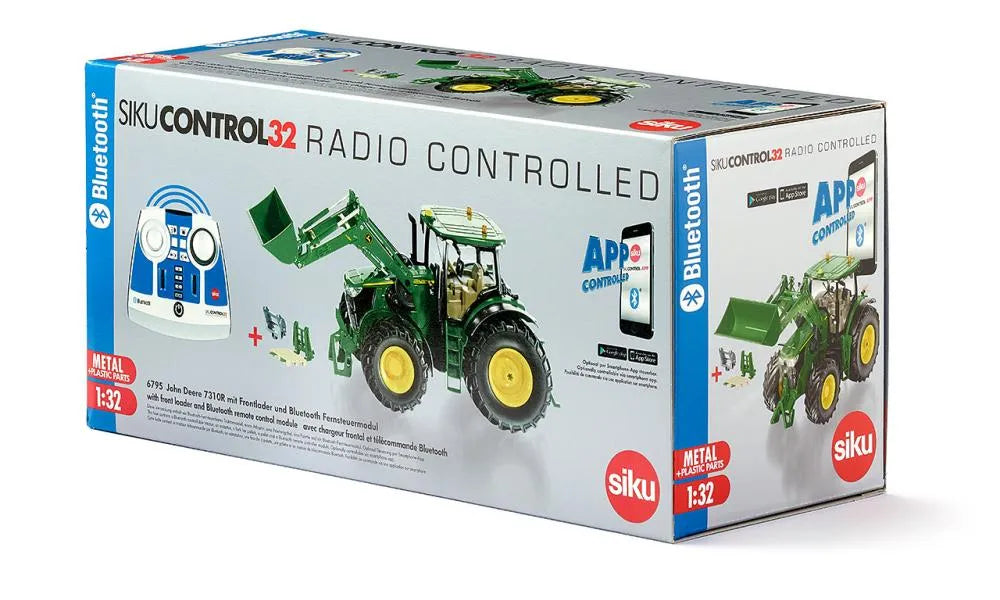 Siku John Deere 7310R with front loader and Remote Control