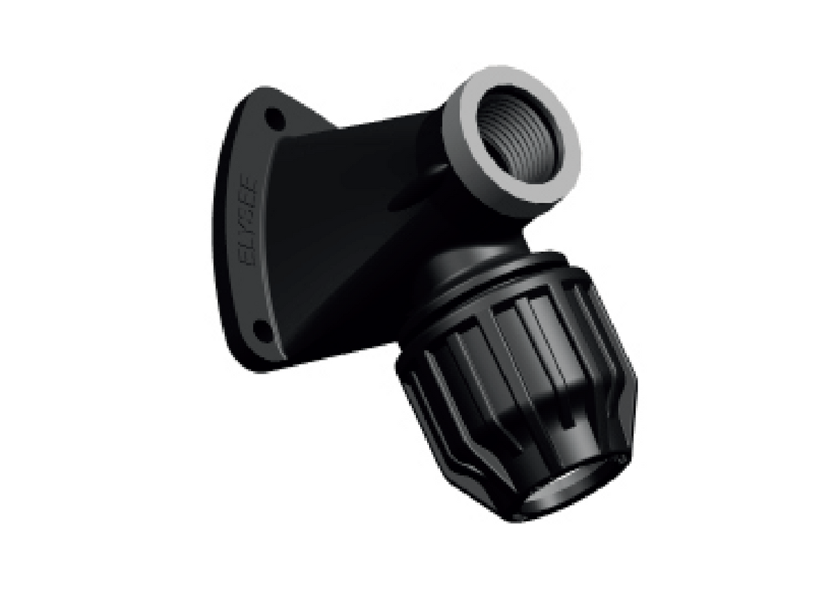 AgriFlow Backplate Wall Elbow 3/4"