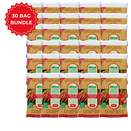 Living Green Compost Salad & Veg 40 Litre (x30 Bags Pallet Bundle)
