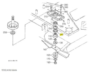 70725-34162 Kubota Oil Seal - Genuine OEM Replacement