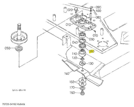 70725-34162 Kubota Oil Seal - Genuine OEM Replacement