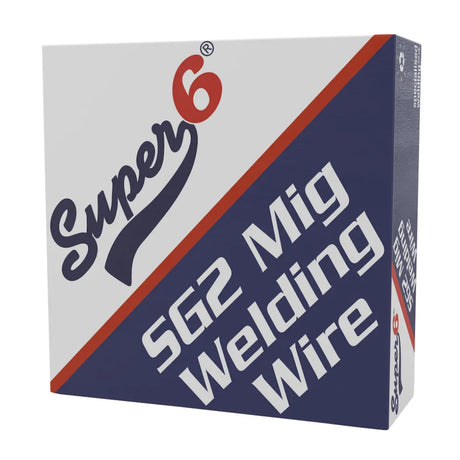 Super 6 SG2 Steel MIG Wire 0.8mm 5KG- Copper-Coated Welding Wire for Mild & Medium Tensile Steels