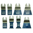 Jefferson 8 Piece Bi-Metal Multi Tool Blade Set